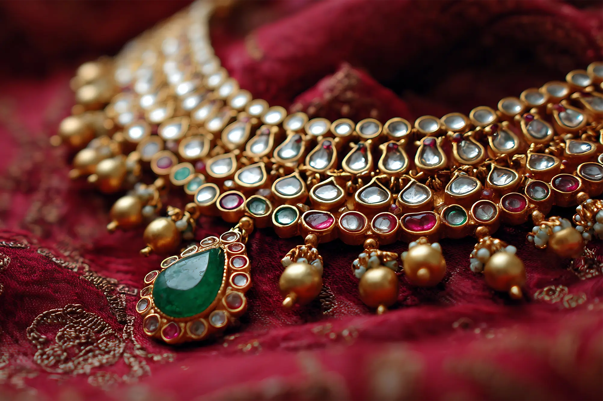 Kundan Jewellery Set by Srilaya